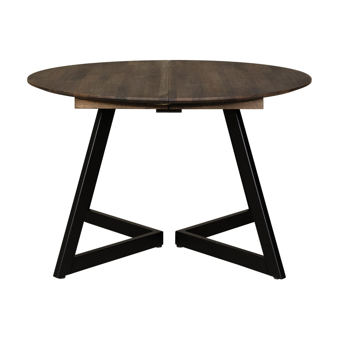 Casø Ellis Spisebord Med Metallben, smoked oljet, diameter: 120cm – detaljbilde