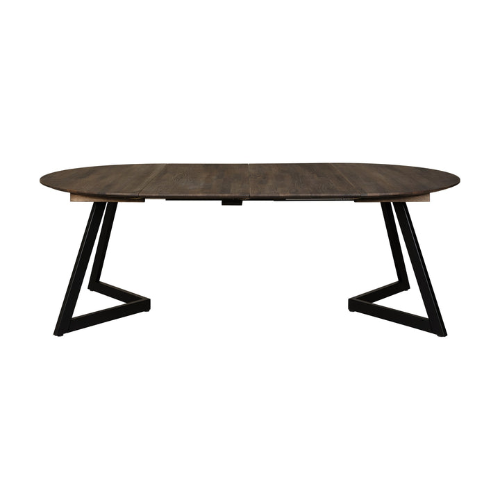 Casø Ellis Spisebord Med Metallben, smoked oljet, diameter: 120cm – detaljbilde
