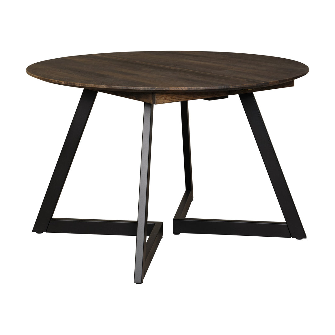 Casø Ellis Spisebord Med Metallben, smoked oljet, diameter: 120cm