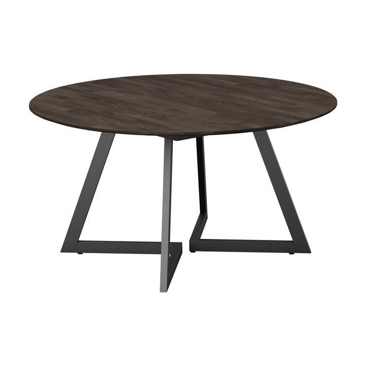 Casø Ellis Spisebord Med Metallben, smoked oljet, diameter: 140cm