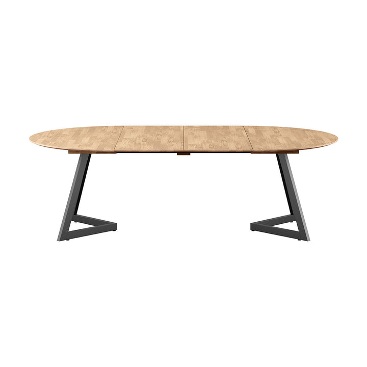 Casø Ellis Spisebord Med Metallben, naturoljet, diameter: 120cm – detaljbilde