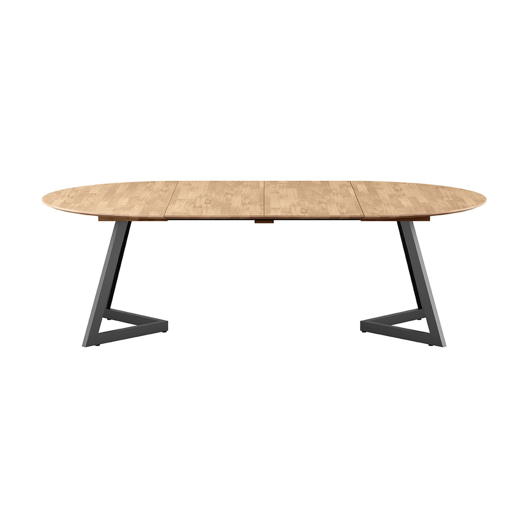 Casø Ellis Spisebord Med Metallben, naturoljet, diameter: 140cm – detaljbilde