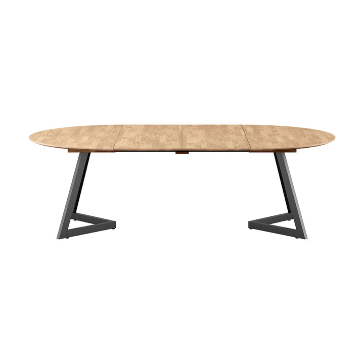 Casø Ellis Spisebord Med Metallben, naturoljet, diameter: 140cm – detaljbilde