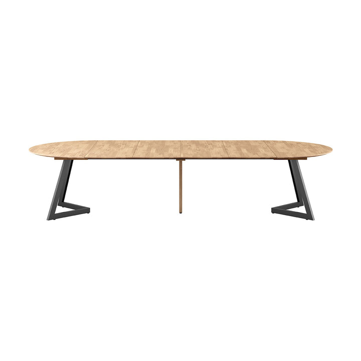Casø Ellis Spisebord Med Metallben, naturoljet, diameter: 140cm – detaljbilde