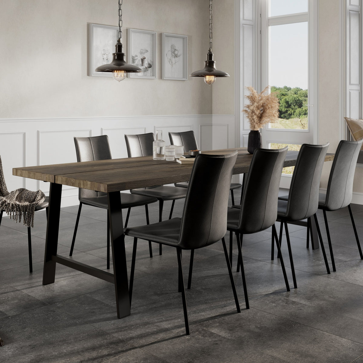 Casø Elegance Spisebord, smoked oljet, lengde: 240cm – detaljbilde