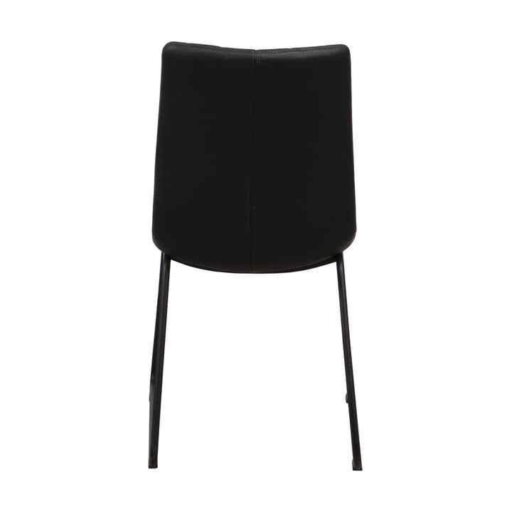 Casø Lux Seat Spisestol Sort Hud, Slede: Sort – detaljbilde