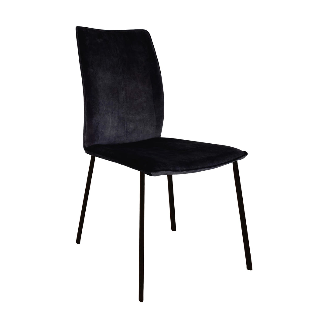 Casø Sweet Seat Spisestol Velour Antrasitt,4 Ben: Sort
