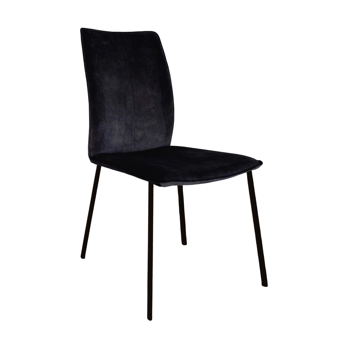 Casø Sweet Seat Spisestol Velour Antrasitt,4 Ben: Sort