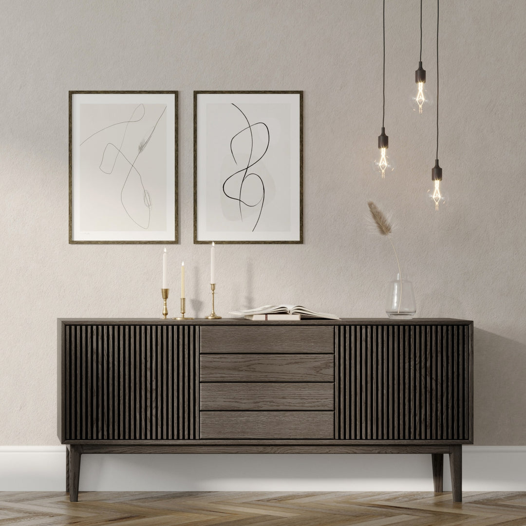 Casø Broholm Skjenk, smoked oiled – detaljbilde