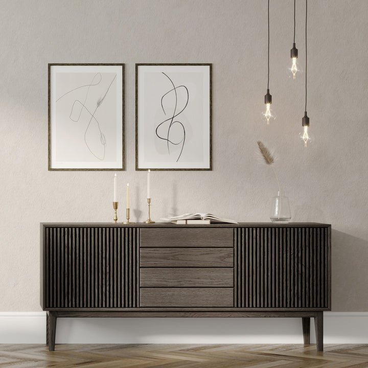 Casø Broholm Skjenk, smoked oiled – detaljbilde