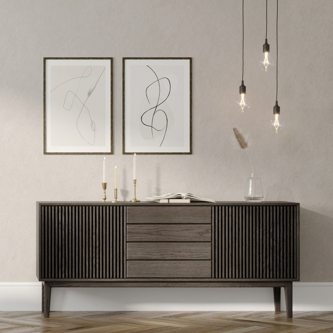 Casø Broholm Skjenk, smoked oiled – detaljbilde