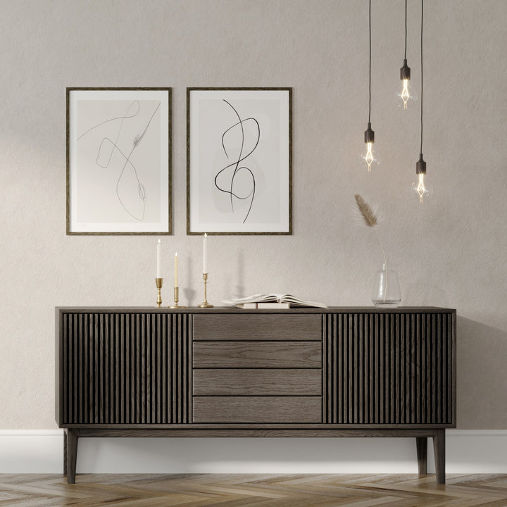 Casø Broholm Skjenk, smoked oiled – detaljbilde
