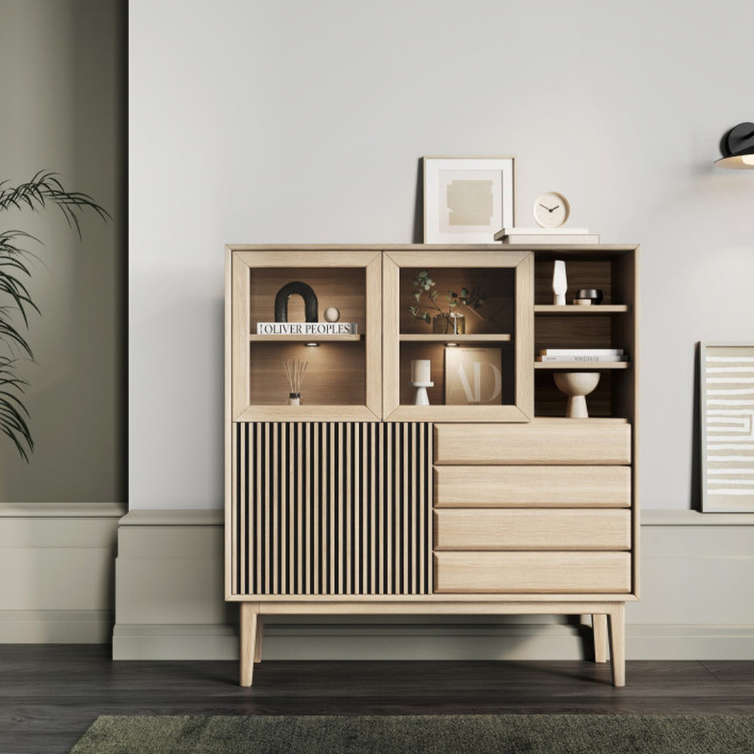 Casø Broholm Highboard, hvitoljet – miljøbilde