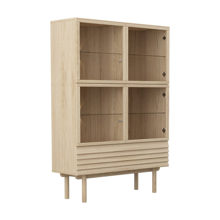 Casø 777 Highboard, hvitoljet – detaljbilde