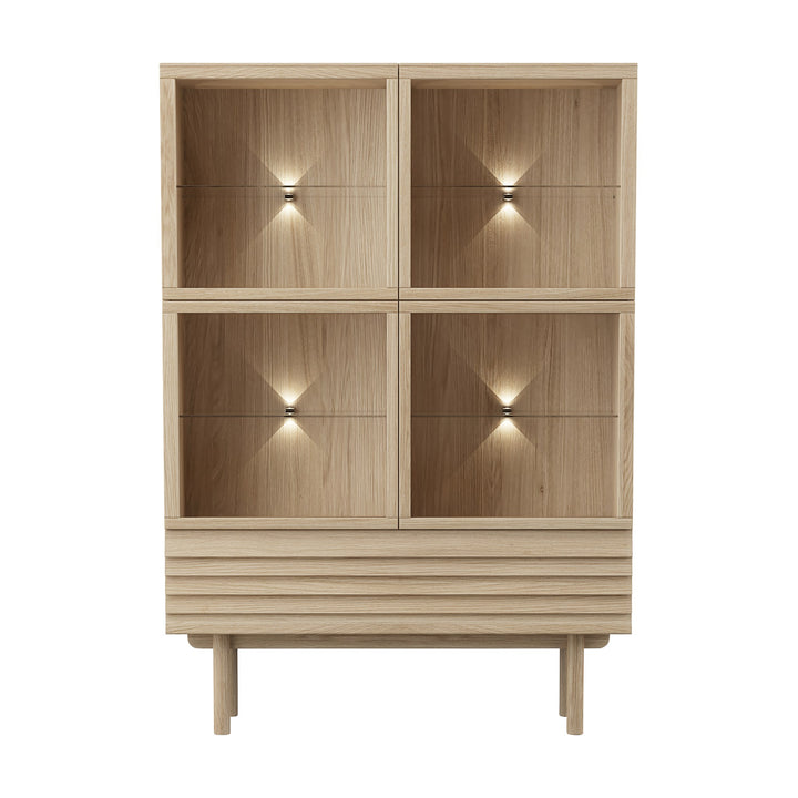 Casø 777 Highboard, hvitoljet