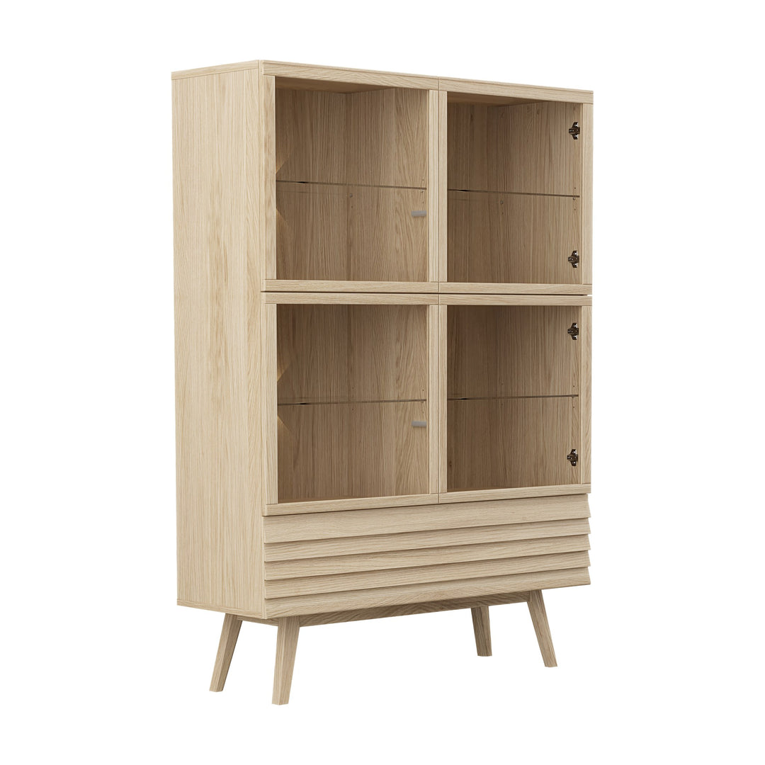 Casø 777 Highboard, hvitoljet – detaljbilde