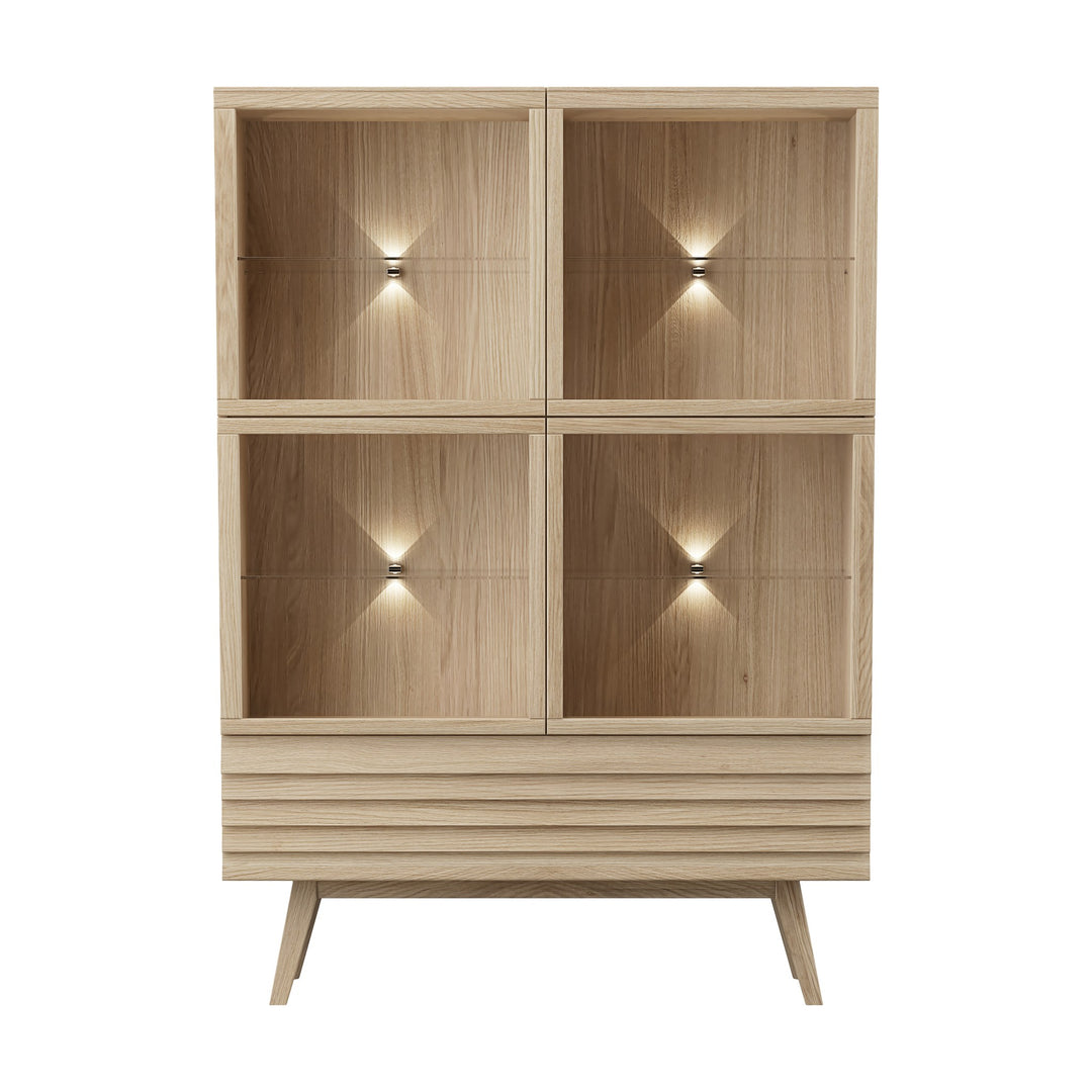 Casø 777 Highboard, hvitoljet