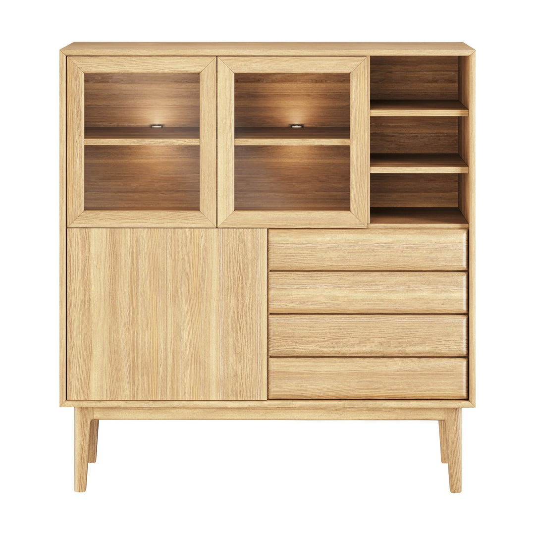 Casø Nord Broholm Solid Highboard, naturoljet