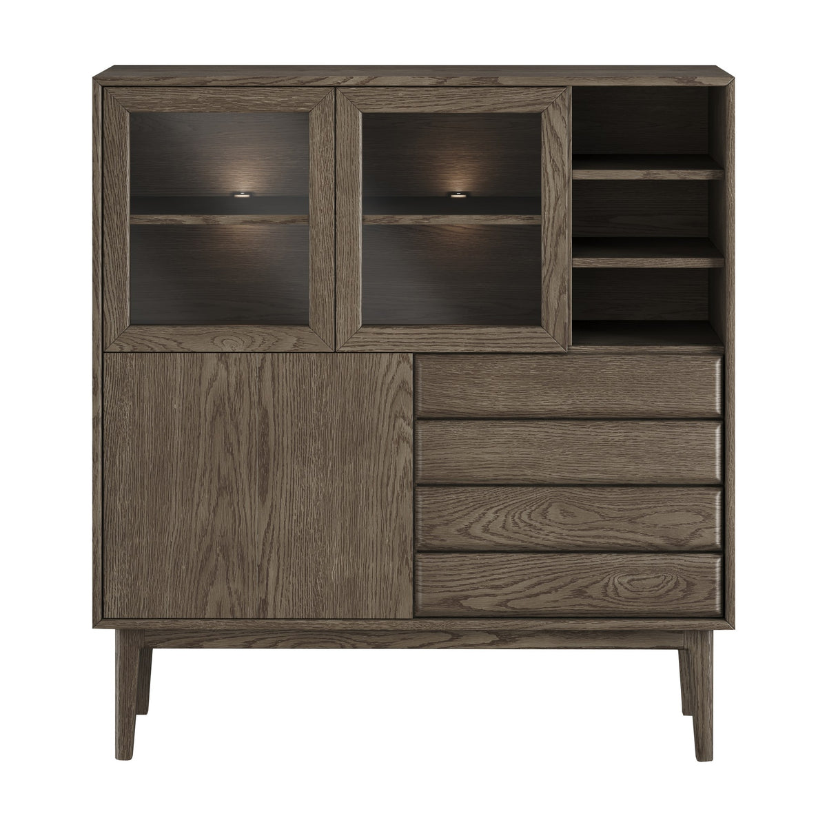 Casø Nord Broholm Solid Highboard, smoked