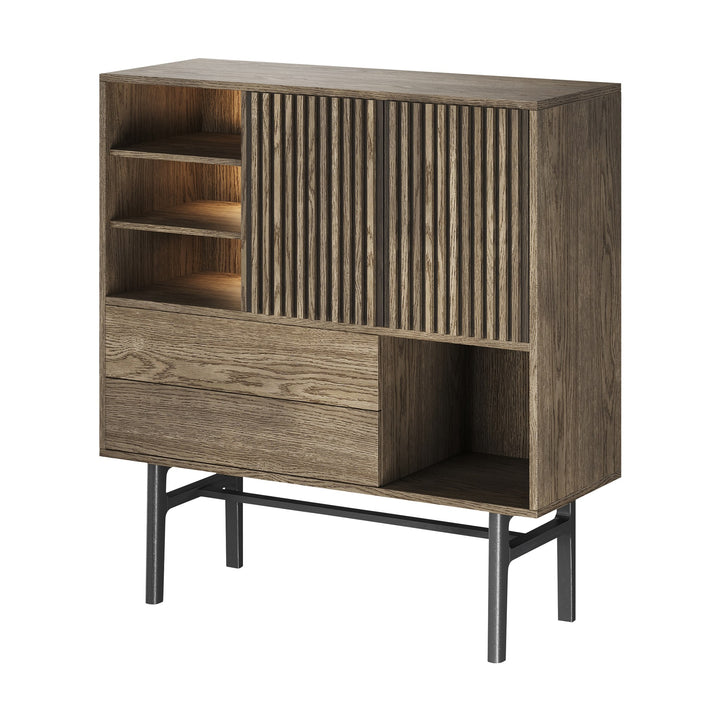 Casø 230 Highboard, smoked oljet