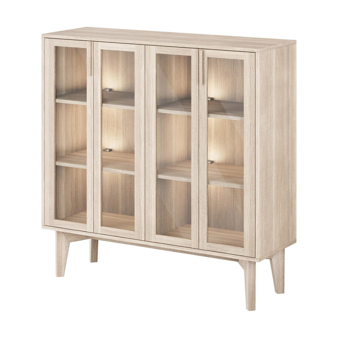 Casø 550 Highboard, hvitoljet – detaljbilde