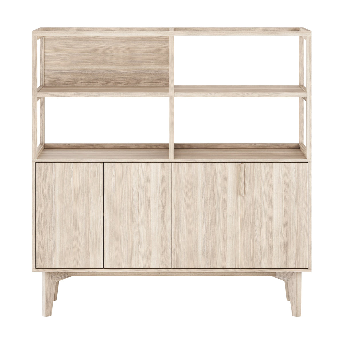 Casø 550 Skjenk Med Overdel, hvitoljet, bredde: 142cm