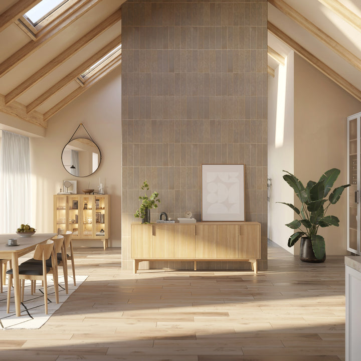 Casø 550 Skjenk Med Overdel, hvitoljet, bredde: 142cm – miljøbilde