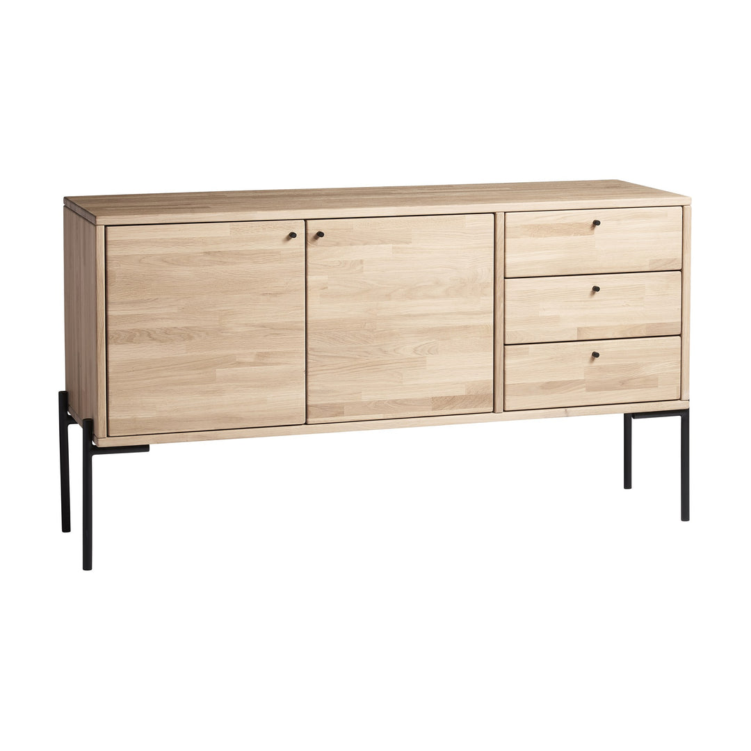 Casø Elegance Skjenk, hvitoljet, bredde: 140cm