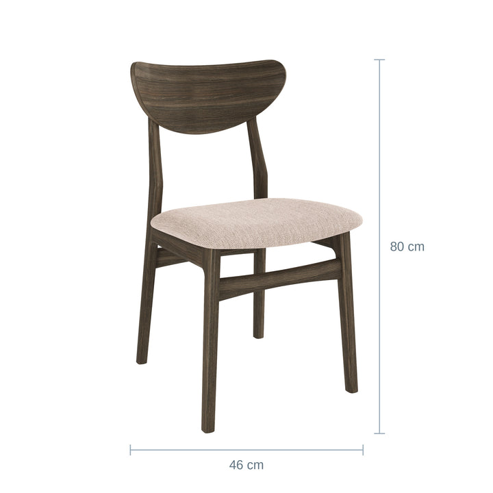 Casø Esther Spisestol, Smoked, Lyst stoff — CØ1820024658