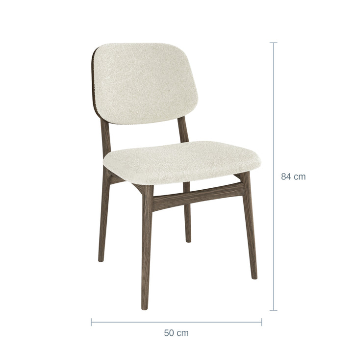 Casø Carl Spisestol, Smoked, Lyst Stoff — CØ18202158142