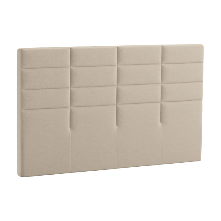 Svane Paris sengegavl i beige med rutestoppet panel