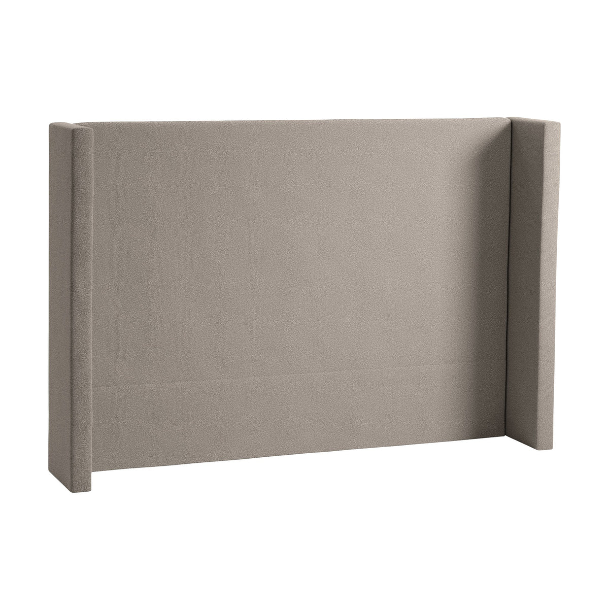 Svane Monaco sengegavl i grå med glatt panel og polstrede sidekanter