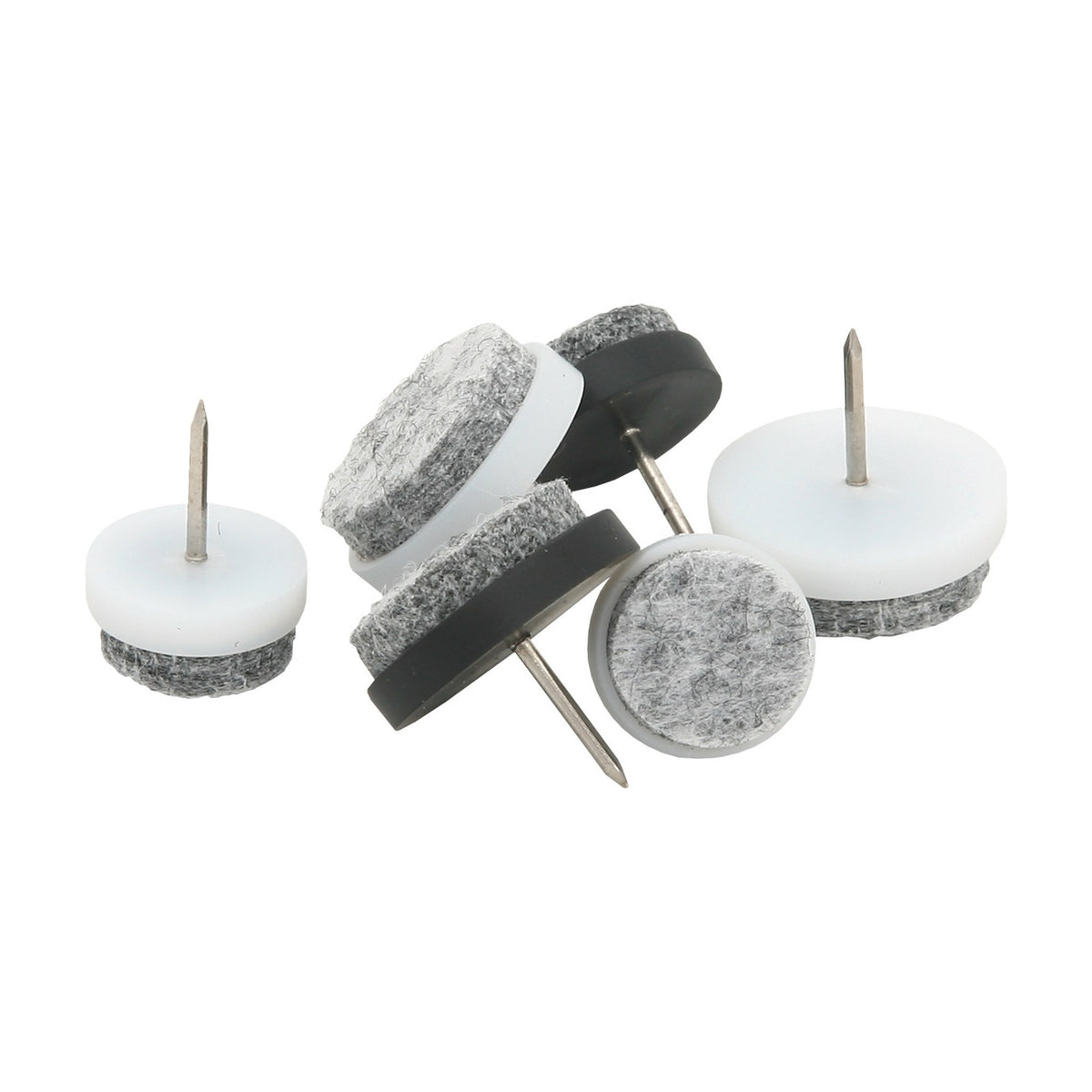 Guardian Møbelknotter Med Stift, sort, ø:20mm, 8stk