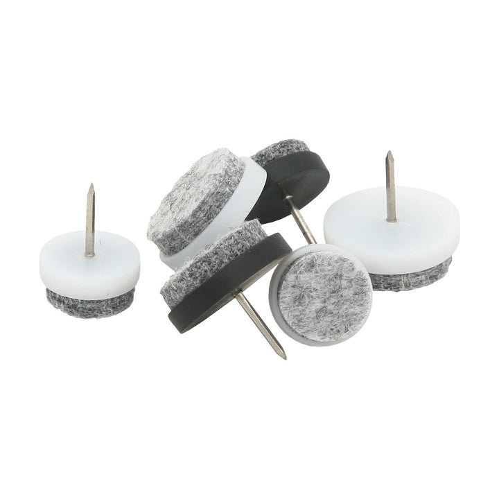 Guardian Møbelknotter Med Stift, hvit, ø:24mm, 8stk
