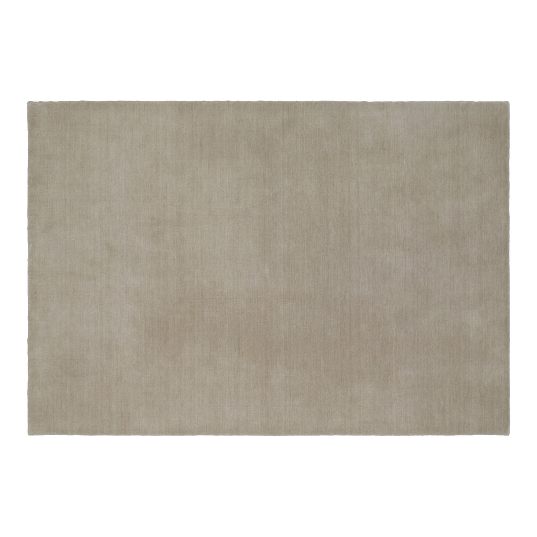 Inhouse Savoy teppe i lys beige, flatvevd ull med vevd bakside