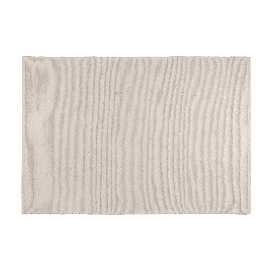 InHouse Ordu teppe i beige, flatvevd med fine ribber