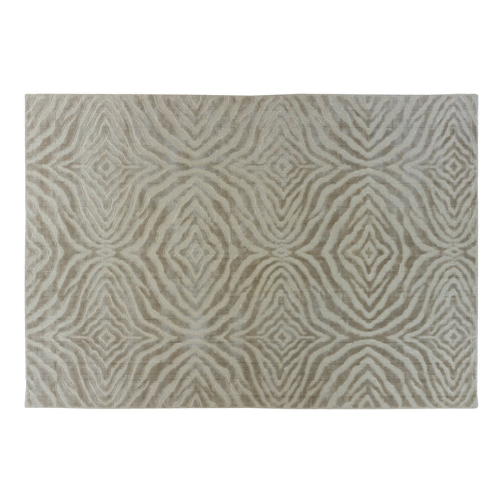 InHouse Kenya teppe i sobel sandbeige med sebrainspirert mønster, 200x290 cm