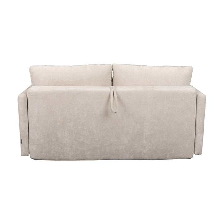 Hovden Smarty sovesofa 2-seter i beige chenille, sett bakfra.