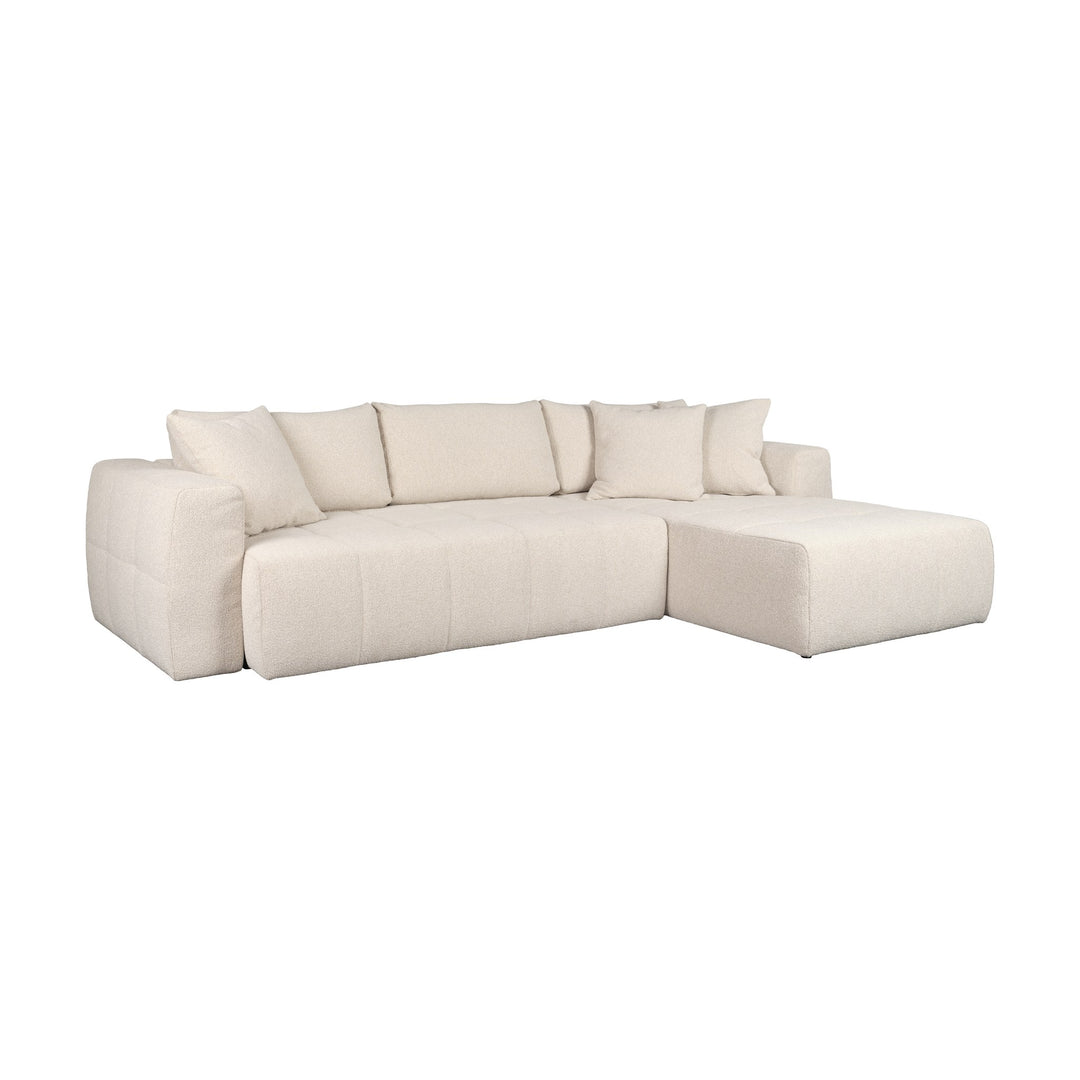Hovden Fantasy sovesofa i beige rutevattert stoff