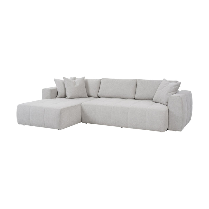Hovden Fantasy sovesofa i beige rutevattert stoff
