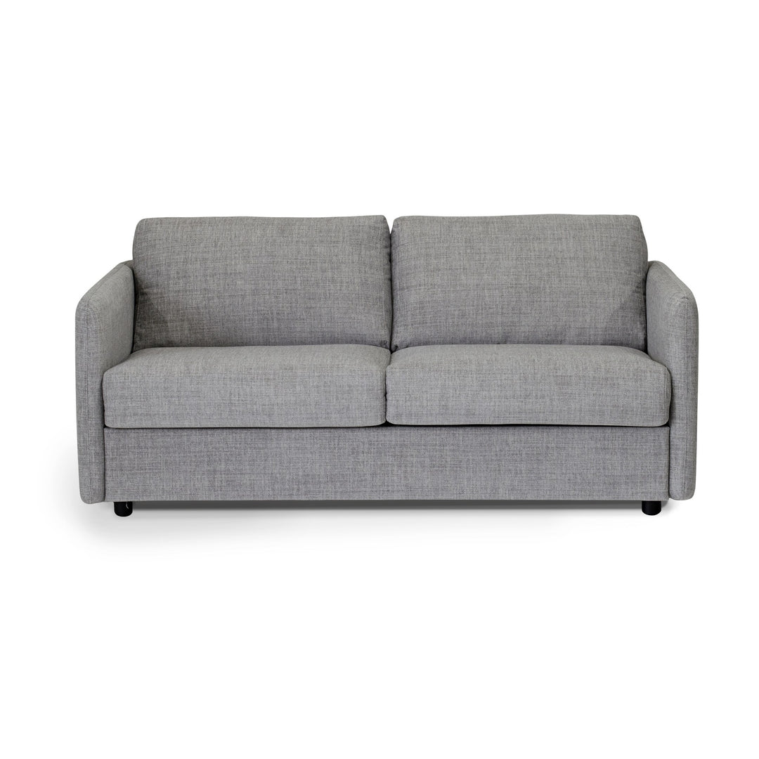 Hovden Scandic mySOFABED sovesofa i lys grå velur med sjeselong