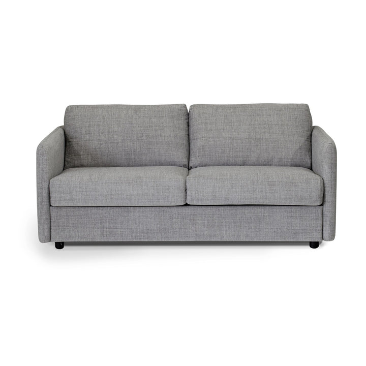 Hovden Scandic mySOFABED sovesofa i lys grå velur med sjeselong