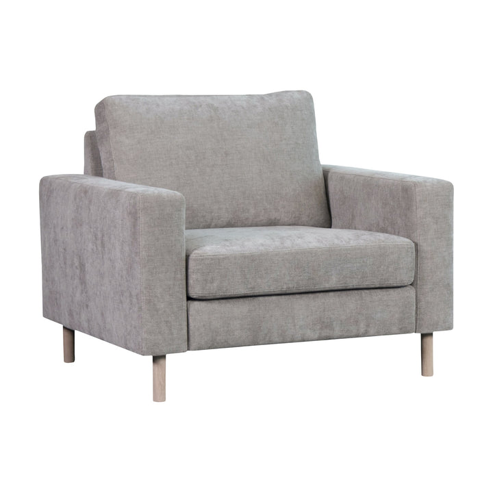 Hovden Bergamo stol i dark beige med treben
