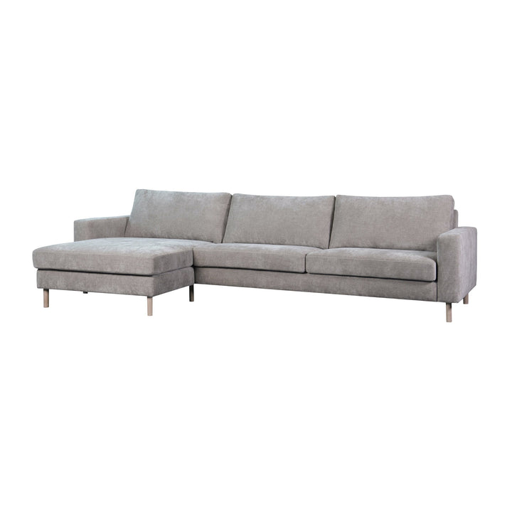 Hovden Bergamo stol i dark beige med treben