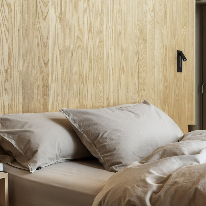 Høie Frøya Sengetøy, beige, 200x220cm – detaljbilde