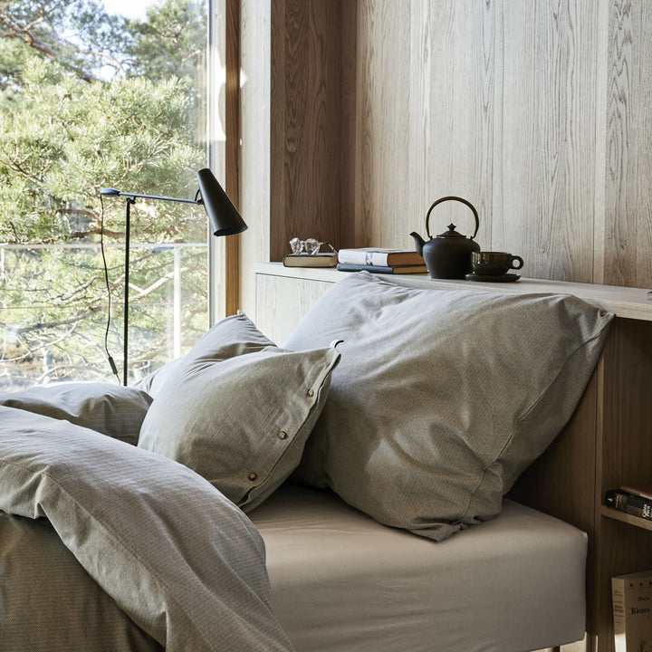 Høie Balder Sengetøy, nordisk grønn, 140x220cm – detaljbilde