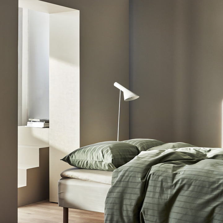 Høie Milano Sengetøy, dempet grønn, 140x220cm – miljøbilde