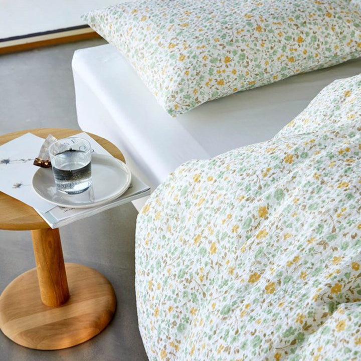 Høie Clara Sengetøy, vårgrønn, 200x220cm – detaljbilde