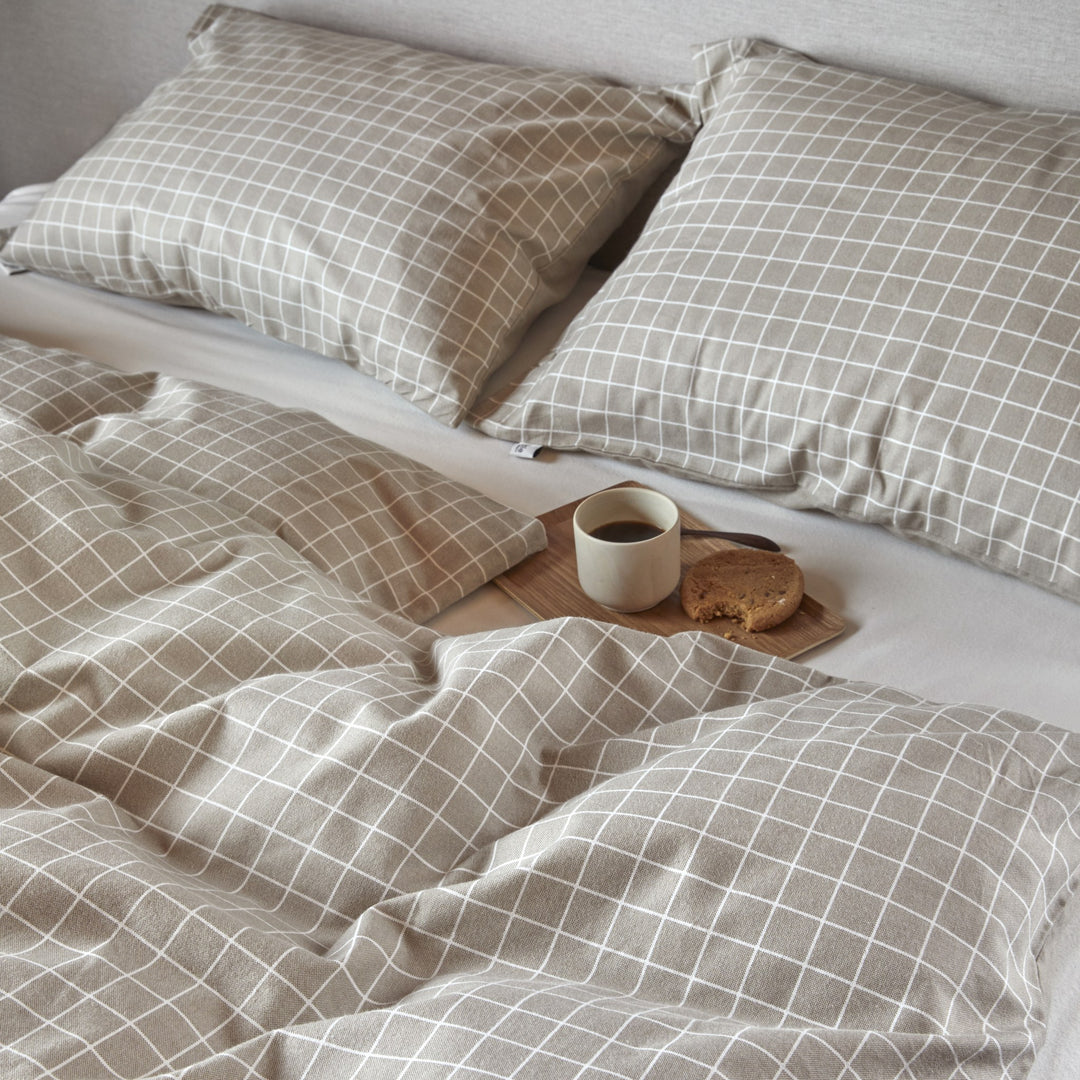 Høie Storm Putetrekk, beige – detaljbilde