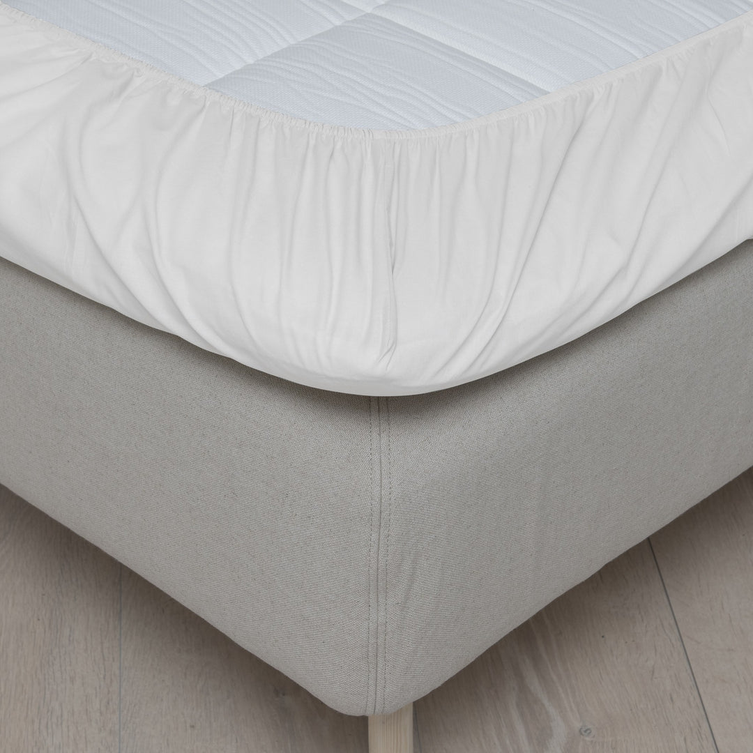 Høie Formsydd Laken Bomull, 90x200/25cm – detaljbilde